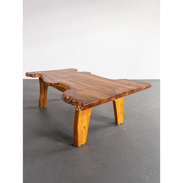 Sculptural Burl Wood Coffee Table by Söwe Konst, Sweden, 1970s For Sale - Image 13 of 13