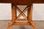 Guy Chaddock English Country Rustic Oak Pedestal Extension Dining Table With Patchwork Parquet Top, Newly Refinished For Sale - Image 12 of 15