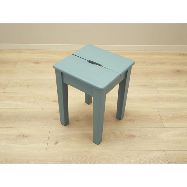 Danish Pine Stool, 1950s For Sale - Image 3 of 14