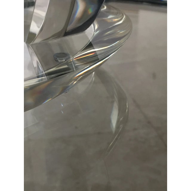 Plastic 1970s Hivo Van Teal Lucite Modernist Abstract Orb Signed Sculpture For Sale - Image 7 of 11