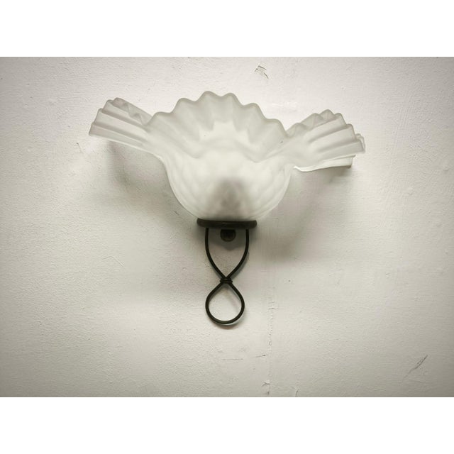 Metal Rustic Wall Sconce, 1980s For Sale - Image 7 of 8