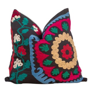 Taara Vintage Suzani Square Pillow For Sale
