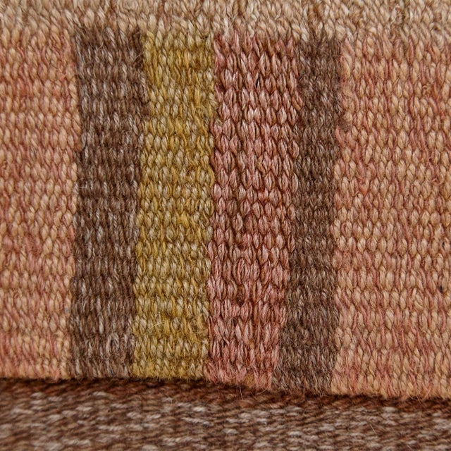 Finnish Flat-Weave Carpet by Laila Karttunen for Kiikan Mattokutomo, 1930s, in Good conditions. Designed 1920 to 1949