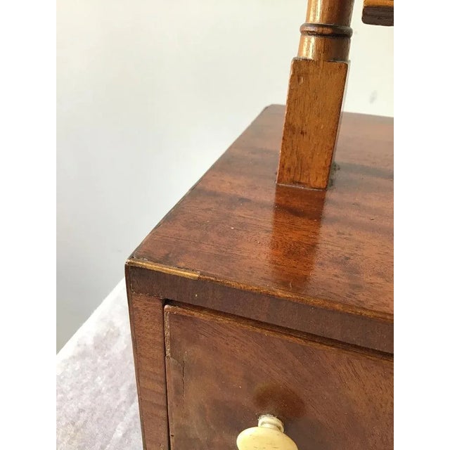 Late 19th Century 1880s Mahogany Shaving Mirror For Sale - Image 5 of 13