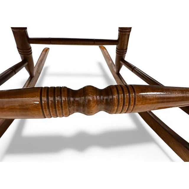Vintage Nichols & Stone Windsor Rocking Chair 1930s Signed Maker's Marks For Sale - Image 9 of 12