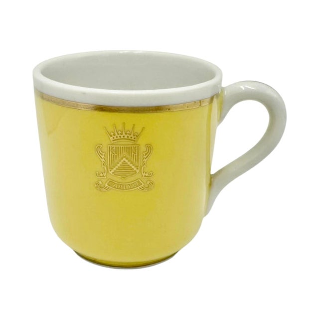 Vintage the Carlyle Hotel Nyc Yellow Demitasse Cup For Sale In Washington DC - Image 6 of 9