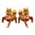Late 19th Century Pair of Cloisonné Enamel Qilin Statues, Gilt Bronze Figures, 2.64kg For Sale