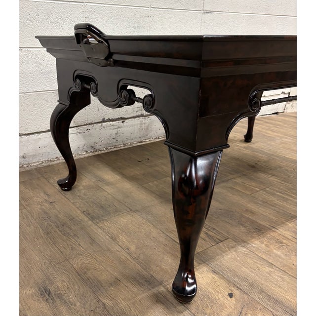 Maitland Smith Chinese Chinoiserie Style Lacquered Coffee Table Coffee Table For Sale - Image 11 of 18