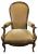 Antique Louis Philippe Voltaire Lounge Chair For Sale