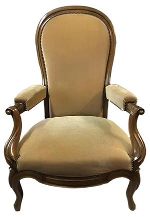 Antique Louis Philippe Voltaire Lounge Chair