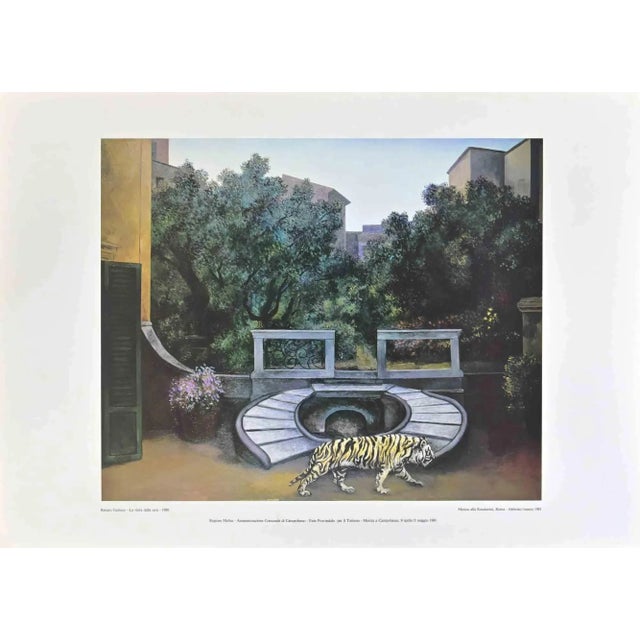 vintage poster realized by the Italian artist Renato Guttuso (Bagheria, 1911 – Rome, 1987) in 1981 Original Colored Offset...