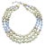 1950s Vendome Baroque "Pearl" and Blue Crystal Necklace For Sale