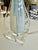 Blue Murano Italian Blue Winged Opalescent Table Lamp For Sale - Image 8 of 14