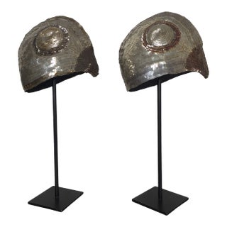 Antique Bavarian Sequin Mounted Hats- A Set of 2 For Sale
