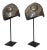 Antique Bavarian Sequin Mounted Hats- A Set of 2 For Sale