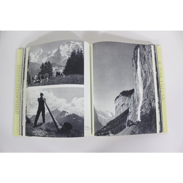 1972 Switzerland Turmeric Coloured Linen Hard Cover Coffee Table Book With Dust Jacket For Sale - Image 14 of 15