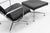 2000 - 2009 Set of Alu Group Soft Pad Lounge Chair and Ottoman by Charles and Ray Eames for Vitra For Sale - Image 5 of 14