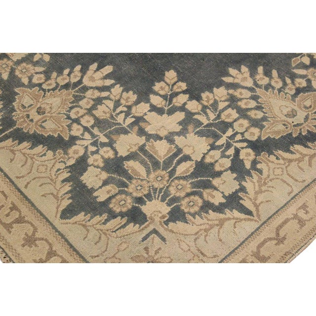 Boho Chic Vintage 1990's Gray/Beige Wool Rug - 7'6'' X 10'1'' For Sale - Image 4 of 10