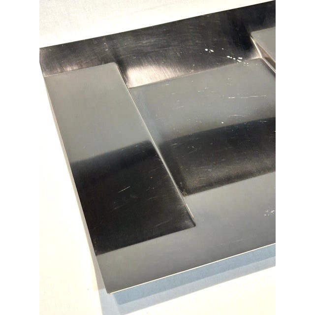 Metal Vintage Alessi Stainless Steel Platter For Sale - Image 7 of 14