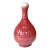 Tall Antique Chinese Langyao Red Porcelain Vase Qing Qianlong Mark For Sale