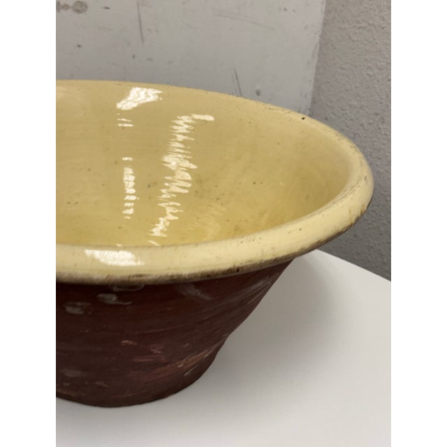 Late 19th Century Late 19th Century Antique French Dairy Bowl For Sale - Image 5 of 12