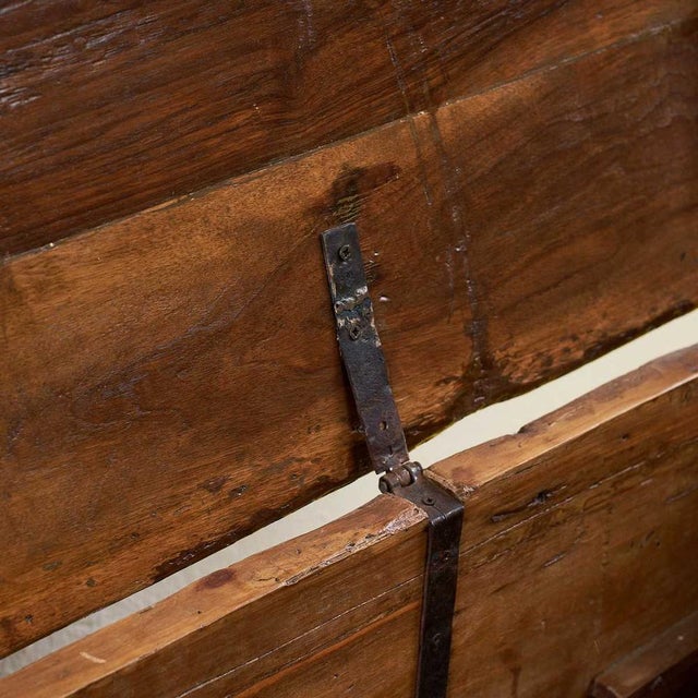Wood Antique Italian Wooden Chest For Sale - Image 7 of 16