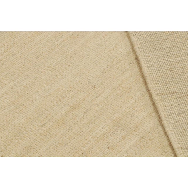 Textile Rug & Kilim’s Contemporary Textural Solid Rug in Beige -9x12 For Sale - Image 7 of 7
