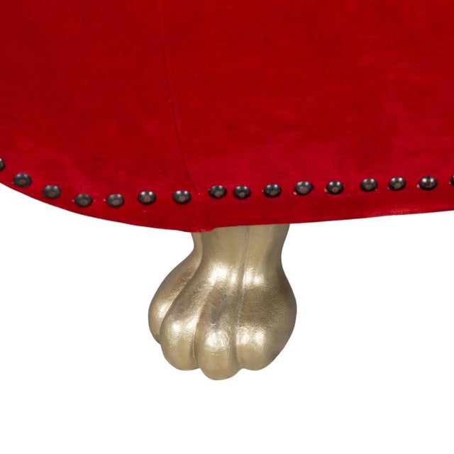 Gaudi Fabric Chair in Red from Bretz For Sale - Image 5 of 14