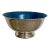 Vintage Paul Revere Silver Plate Turquoise Bowl For Sale