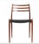 Model 78 Dining Chairs in Teak with Black Paper Cord Seats by Niels Otto (N. O.) Møller for J. L. Møllers, Denmark, 1960s, Set of 4 For Sale - Image 6 of 12
