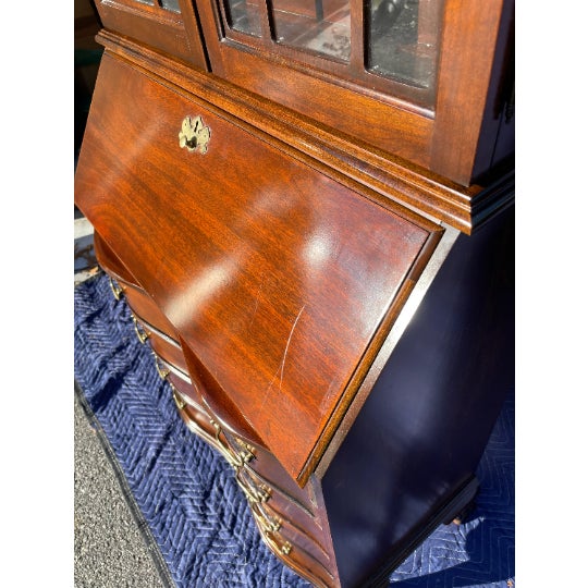 1990s Jasper Mahogany Secretary Desk Chairish