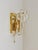 Mid-Century Gilt Brass and Crystal Icicle Glass Scone attributed to J. T. Kalmar for Kalmar, 1970s For Sale - Image 17 of 18