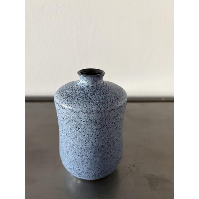 Blue Hand-Thrown Vase from Töpferhof Römhild, 1960s For Sale - Image 8 of 13