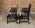 Pair of English Chinese Chippendale Style Black Lacquered Armchairs, circa 1950 For Sale - Image 12 of 12