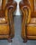 Vintage Art Deco Style Hand Dyed Leather Shell Chairs, Set of 2 For Sale - Image 11 of 17
