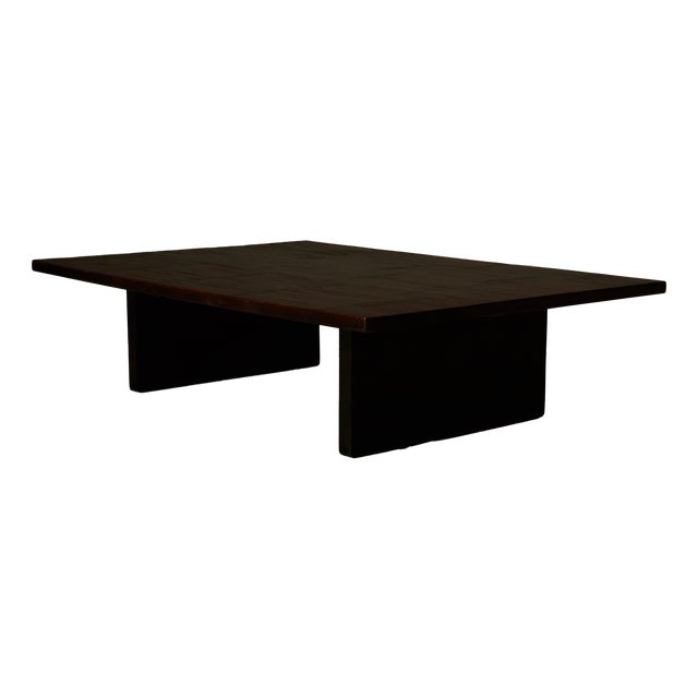 Bamboo and Wood Coffee Table by Axel Vervoordt, 1980s For Sale