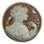Antique 18k Gold Cameo Pendant, Woman With Pearls and Bird, Circa 1940 For Sale