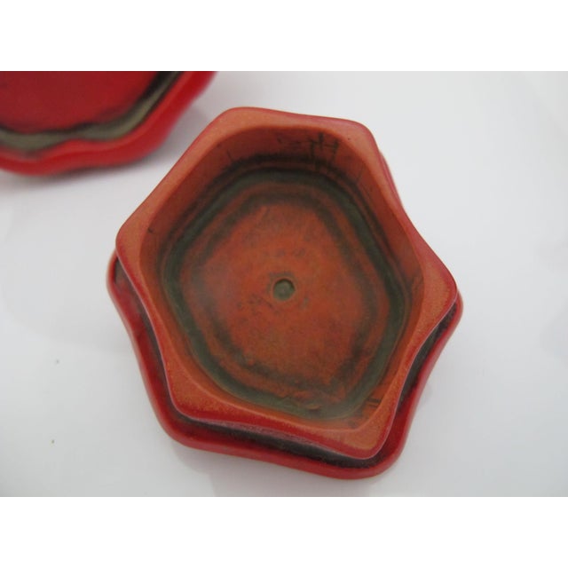 Chinese Red Lacquer Tree Trunk Branch Handle Squirrel Finial Lid Teapot For Sale - Image 14 of 15