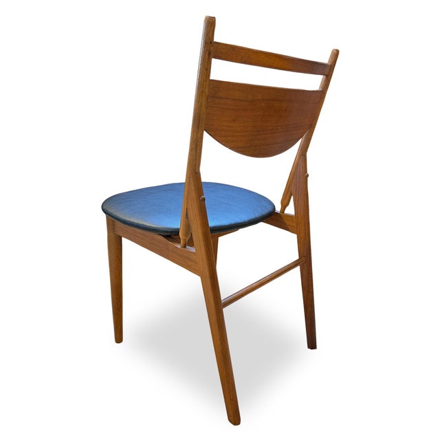 Set of Six 1959 Walnut Dining Chairs Attributed to Greta Magnusson-Grossman for Glenn of California For Sale - Image 9 of 14