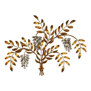 Italian Regency Bound Flowering Limbs Wall Spray For Sale