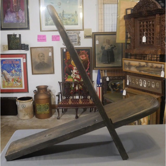 Mid 20th Century Vintage African Mid 20th Century Senufo Carved Wooden Stargazer Chair From the Ivory Coast For Sale - Image 5 of 9