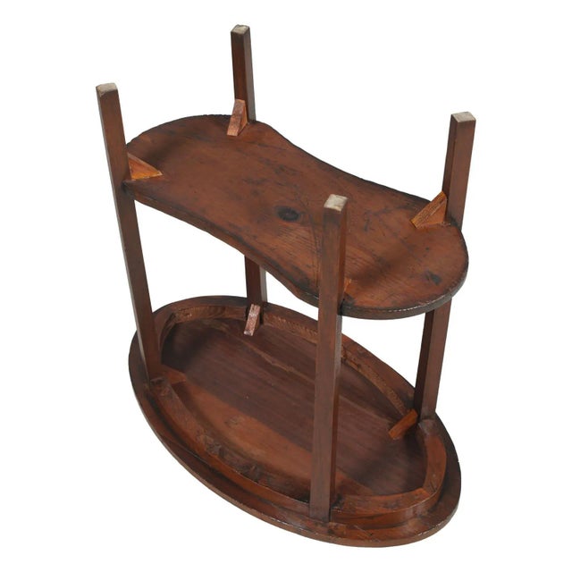 Brown Small Antique Occasional Table For Sale - Image 8 of 10