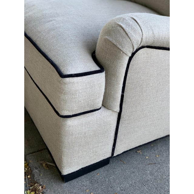 Beautiful Oversize Armchair In Cream Cotton Mix Upholstery Chairish