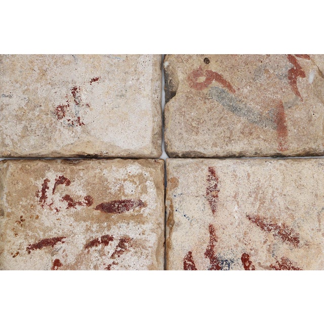 18th Century Gorgeous Set of Four Naturalistic Portuguese Tiles For Sale - Image 10 of 12