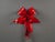 Large Red Gift Bow Hand-Formed from Plastic For Sale - Image 12 of 13