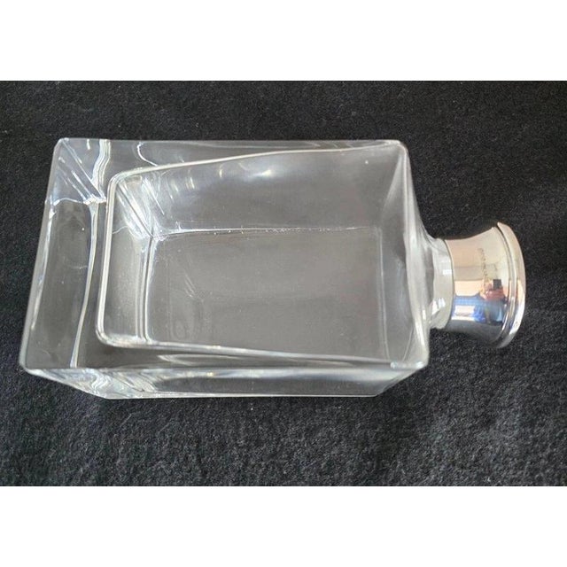 Metal Sterling Silver-Mounted Cut Glass Decanter from James Dixon & Sons, 2001 For Sale - Image 7 of 18