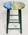 Vintage Artist Painted & Polychromed Modern Whimsical Nantucket Bar Stool Chair For Sale - Image 4 of 12