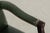 Green Vintage Green Leather Mahogany Swivel Desk Chair For Sale - Image 8 of 13