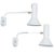 1960s J.J.M. Hoogervorst Swivel-Arm Wall Lights for Anvia - a Pair For Sale