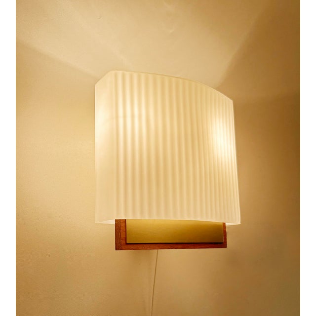 Vintage Danish Glass Sconces, 1960s, Set of 2 For Sale - Image 9 of 18